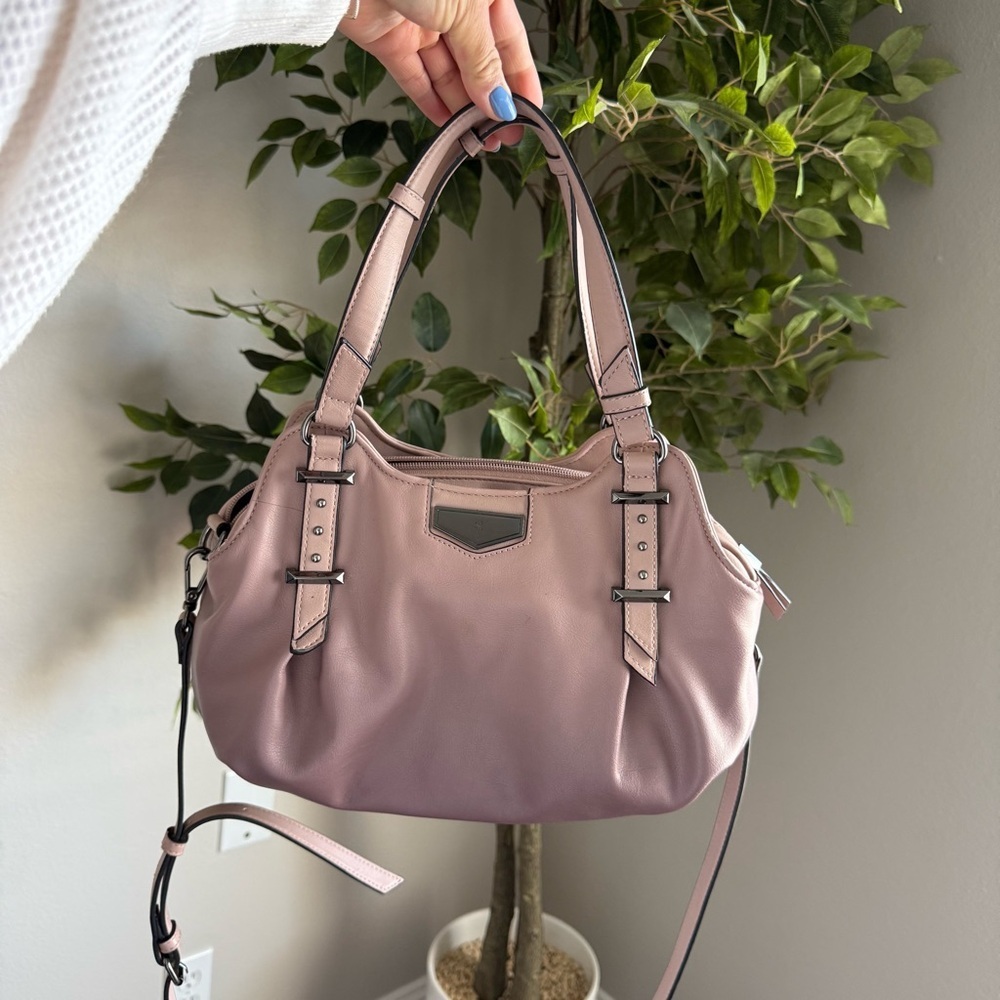 Simply Vera Vera Wang Buena Satchel Crossbody Bag in Pink Women’s OS